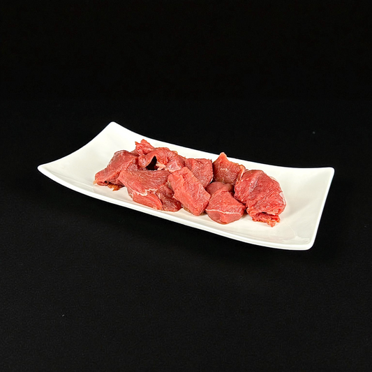 BARF mageres Alpaka- / Lamafleisch in Stücken - hypoallergenes Premiumfleisch für Hunde & Katzen tiefgekühlt von Vitacanin Schweiz